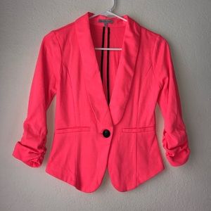 Charlotte Russe bright pink blazer